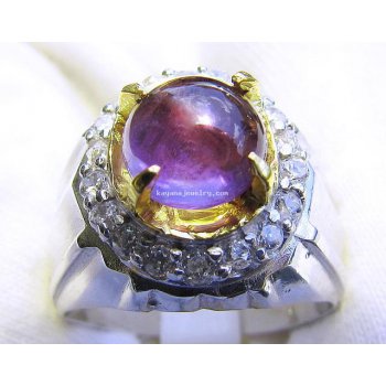 CINCIN NATURAL KECUBUNG  batu permata